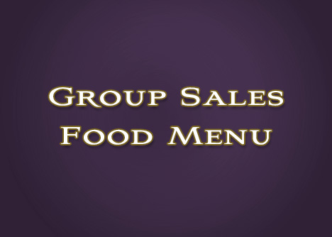 Group Sales Food Menu